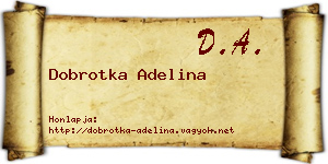 Dobrotka Adelina névjegykártya